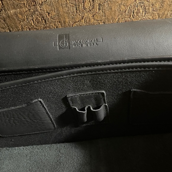 Jack Georges Black Briefcase Bag USA - Picture 5 of 6